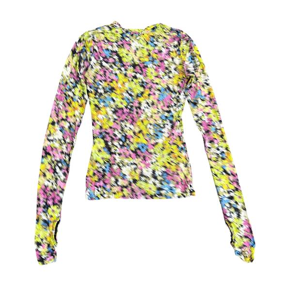 AFRM Kaylee Crewneck Long Sleeve Top in Multi, Size S - Picture 7 of 7